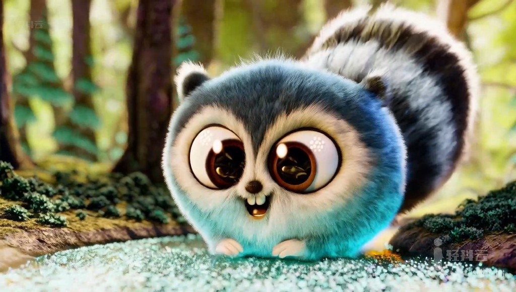 OpenAI文生短视频模型Sora生成的视频17-big-eyed-fluff-ball大眼绒毛球